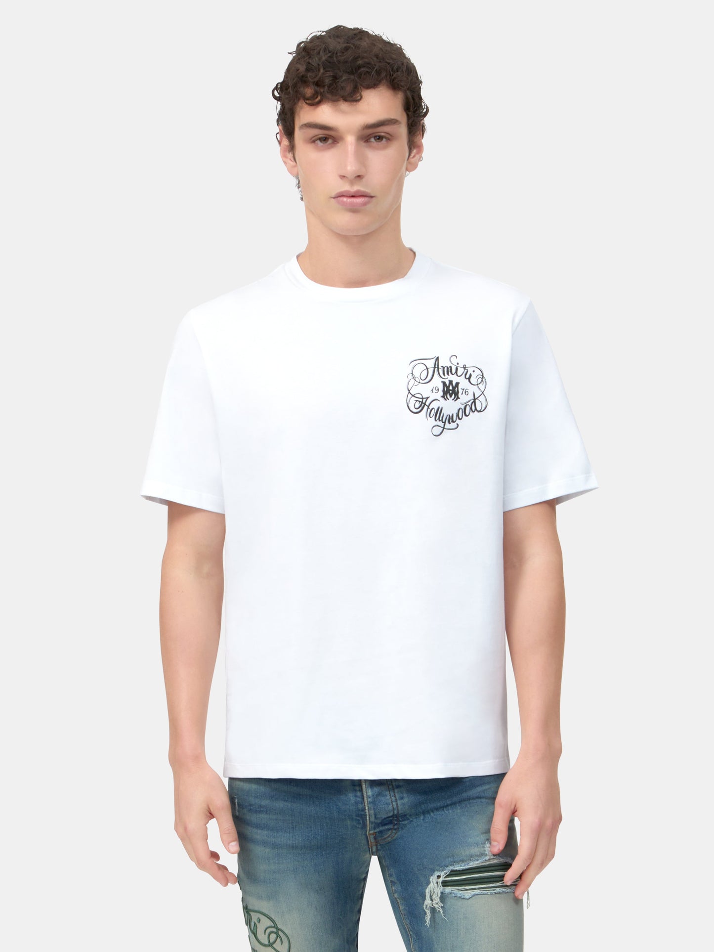 Amiri Hollywood Tee - White | Amiri Affordable