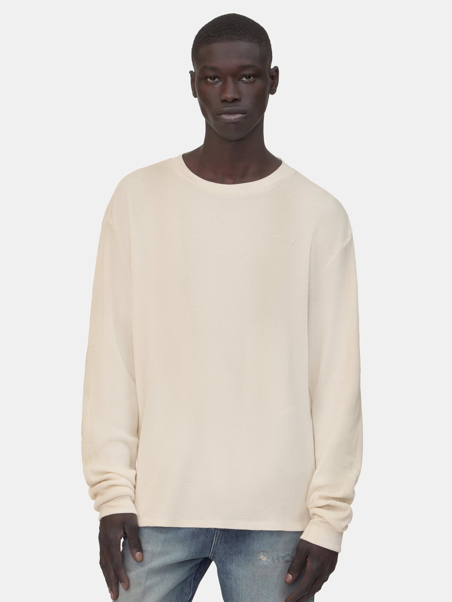 Bones Long Sleeve Tee - Ivory | Amiri Featured
