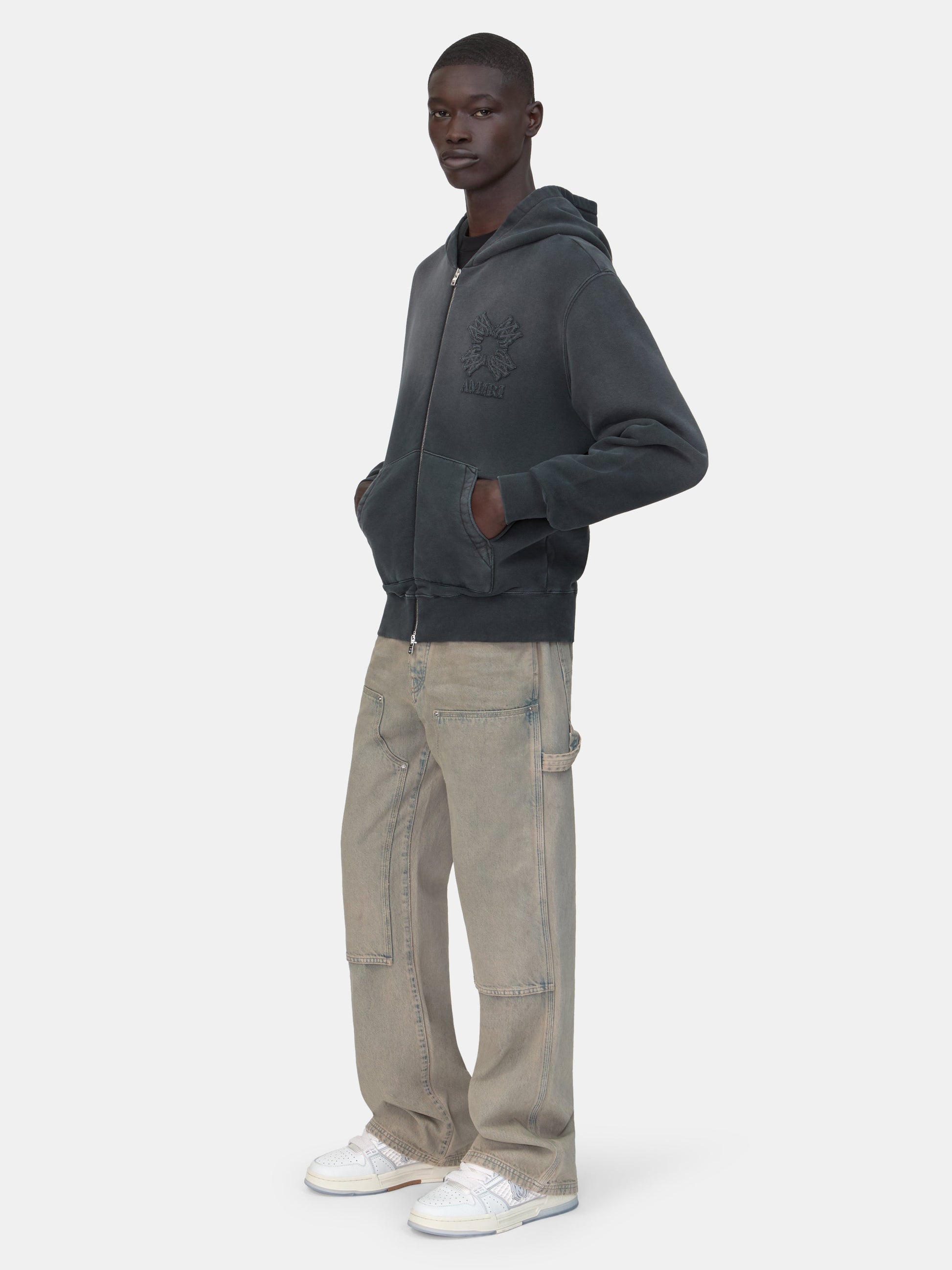 Ma Quad Zip Hoodie - Black | Amiri Best Seller