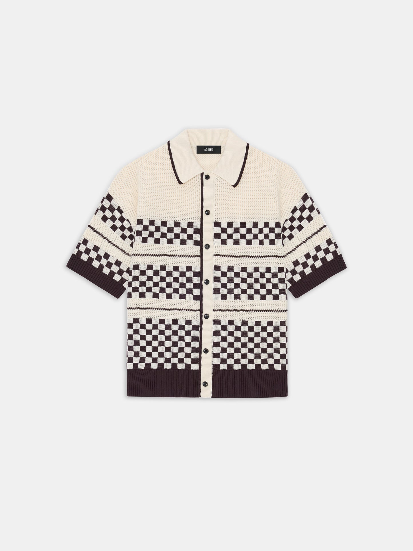 Checkered Mesh Shirt - Alabaster | Amiri Popular Choice