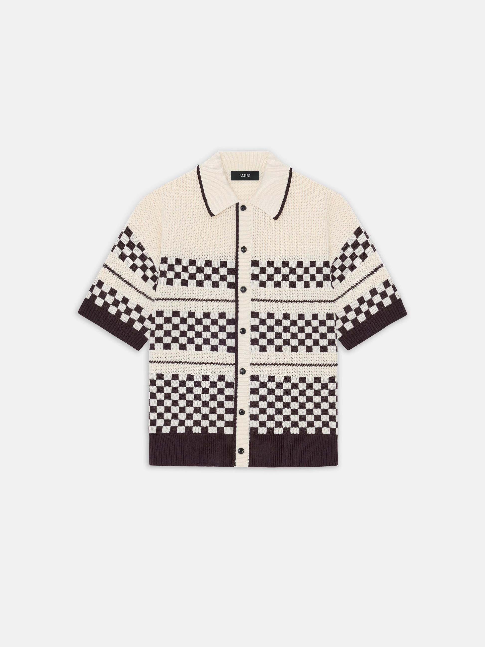 Checkered Mesh Shirt - Alabaster | Amiri Popular Choice