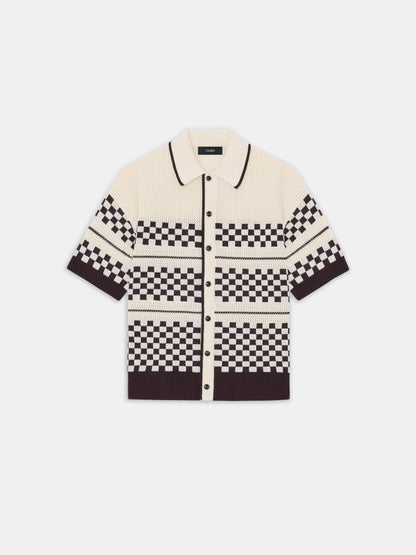 Checkered Mesh Shirt - Alabaster | Amiri Popular Choice