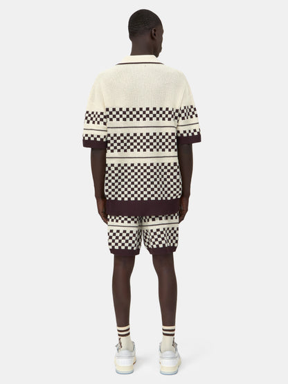 Checkered Mesh Shirt - Alabaster | Amiri Popular Choice