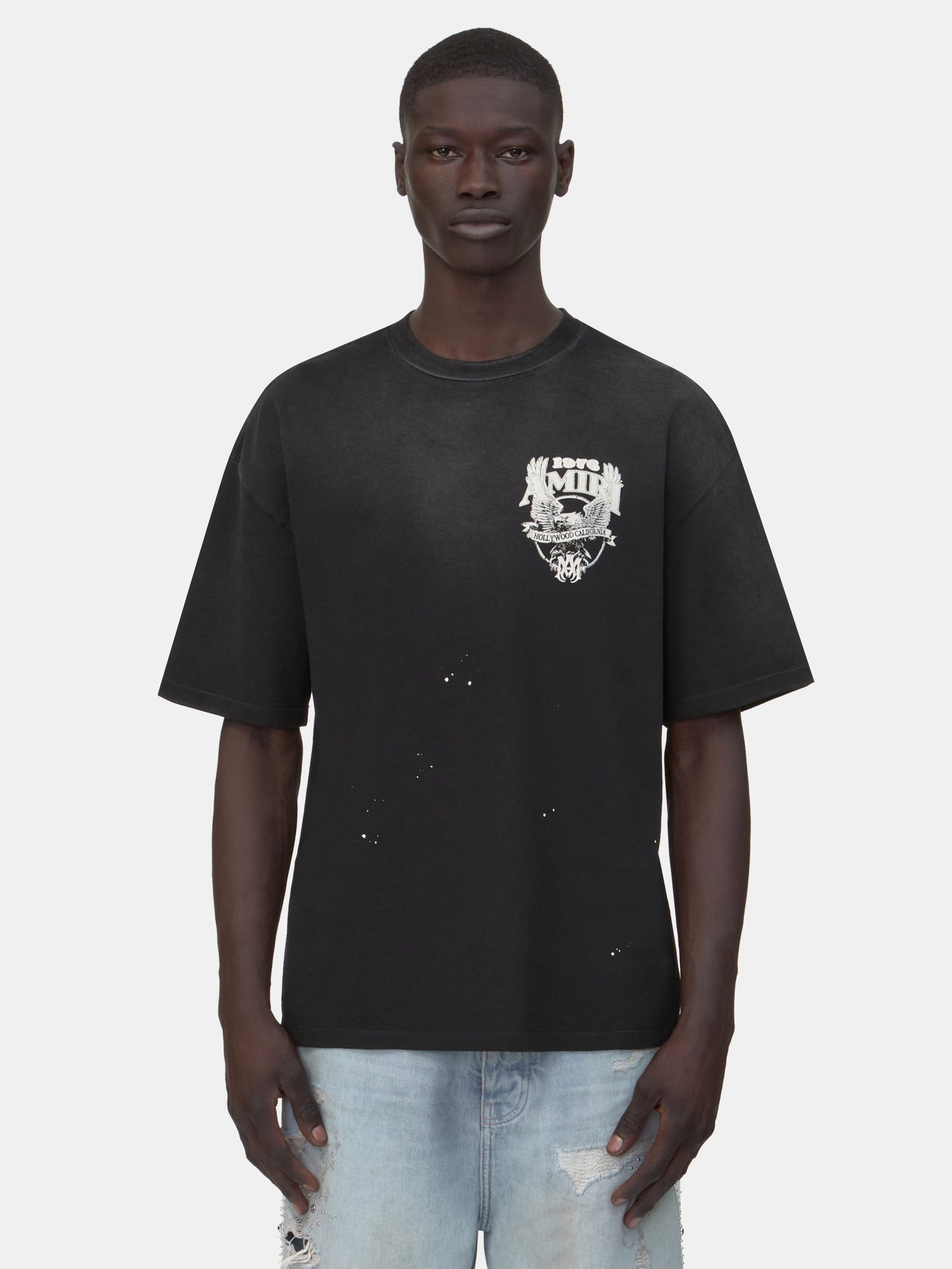 Amiri Eagle Oversized Tee - Black | Amiri Best Seller
