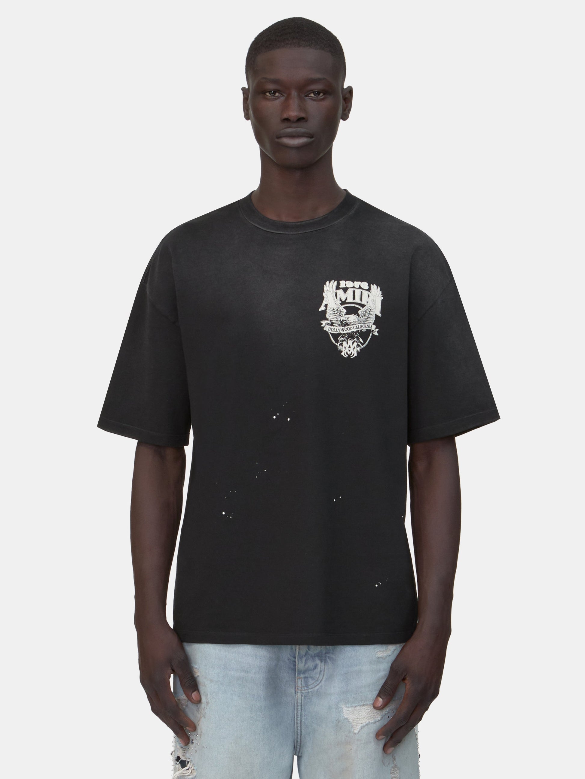 Amiri Eagle Oversized Tee - Black | Amiri Best Seller