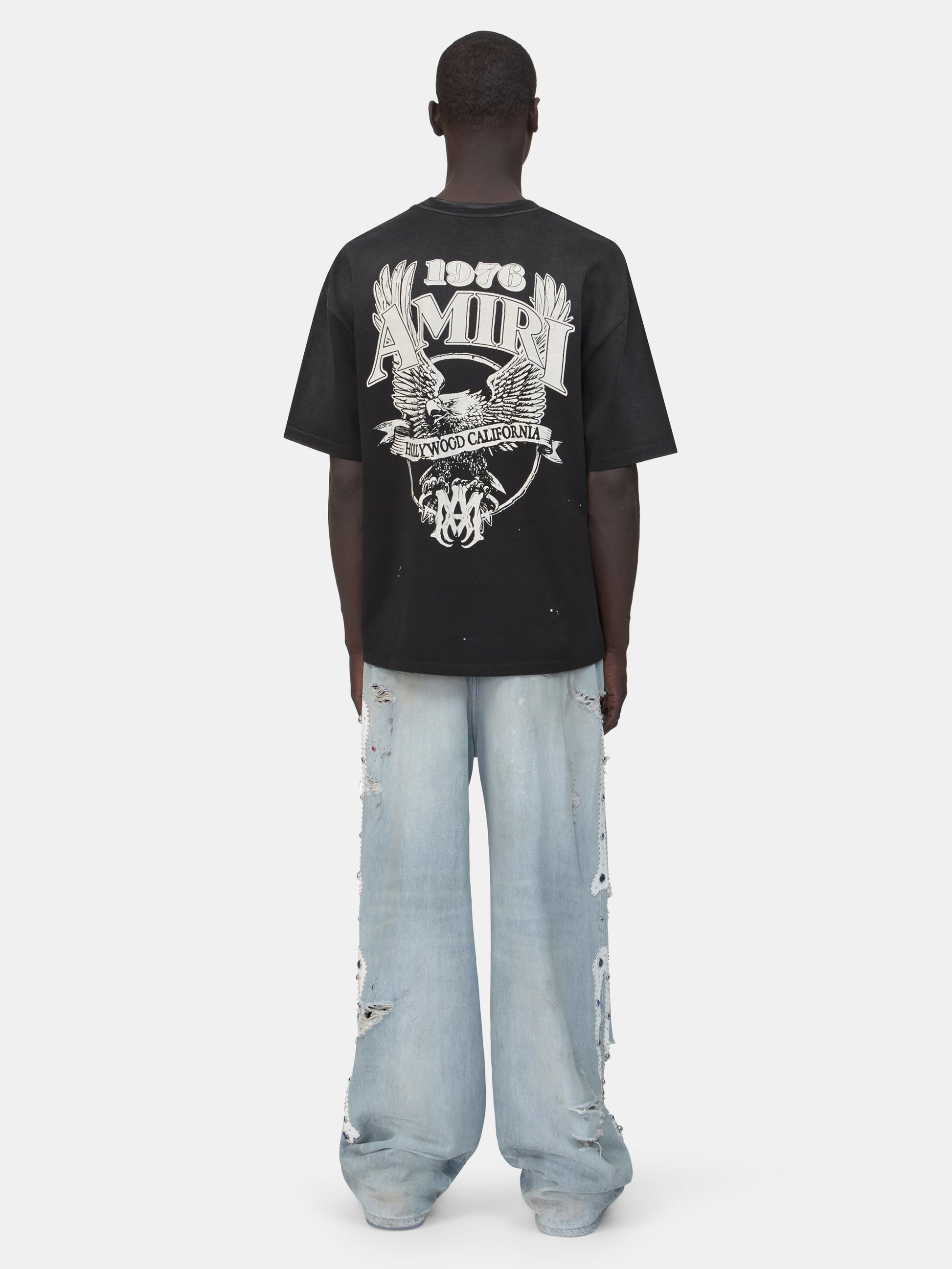 Amiri Eagle Oversized Tee - Black | Amiri Best Seller