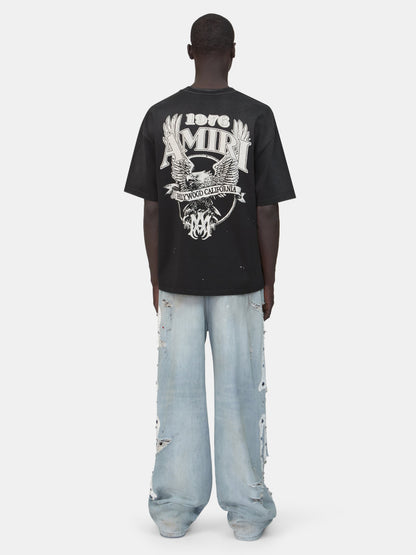 Amiri Eagle Oversized Tee - Black | Amiri Best Seller
