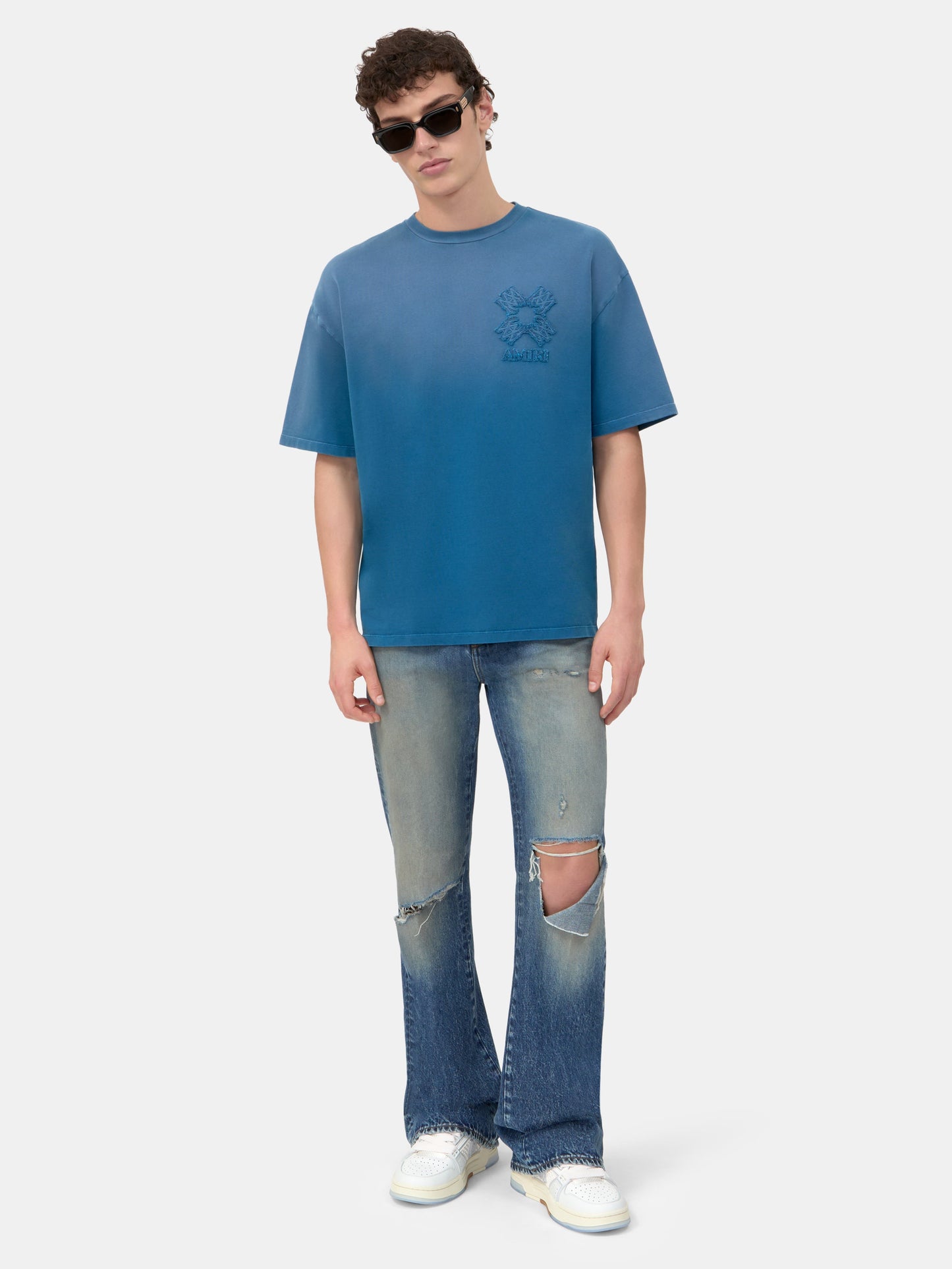 Ma Quad Oversized Tee - Dark Indigo | Amiri Sale