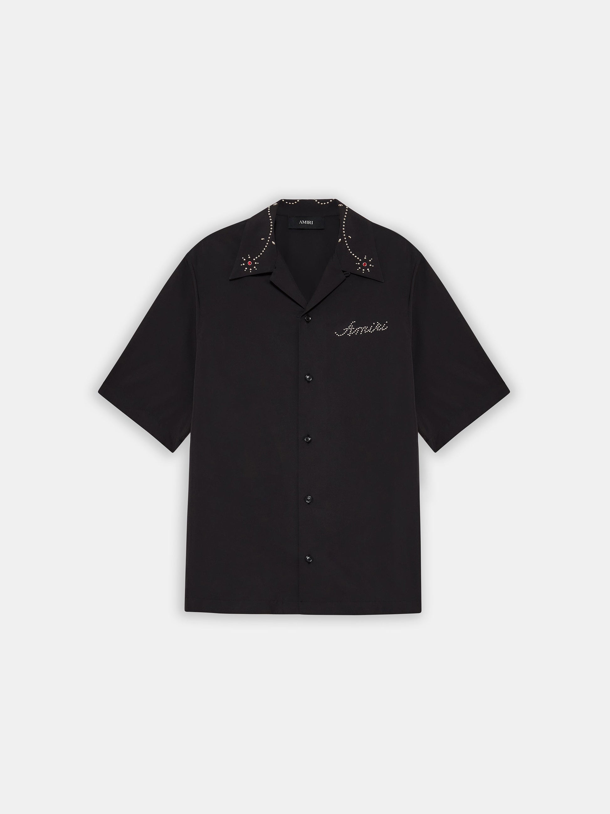 Amiri Stud Camp Shirt - Black | Amiri Budget Friendly