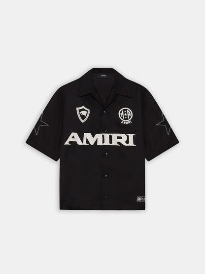 Amiri Sport Camp Shirt - Black | Amiri Great Deal