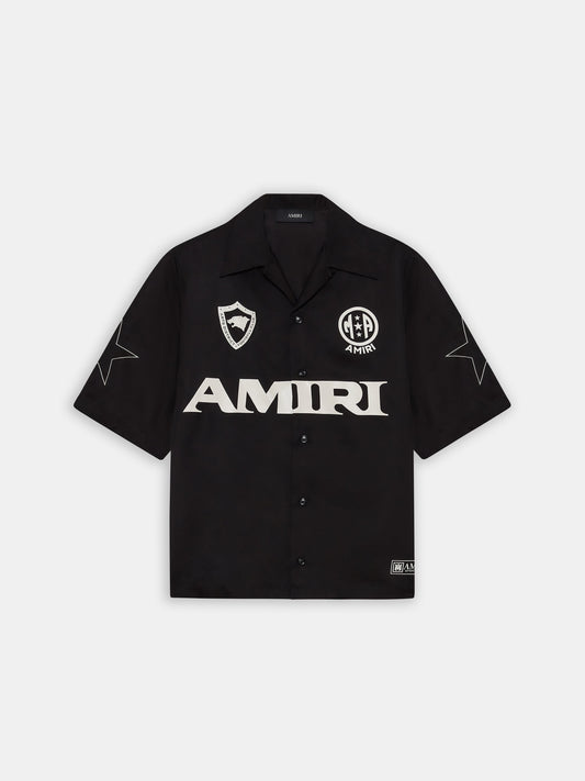 Amiri Sport Camp Shirt - Black | Amiri Great Deal