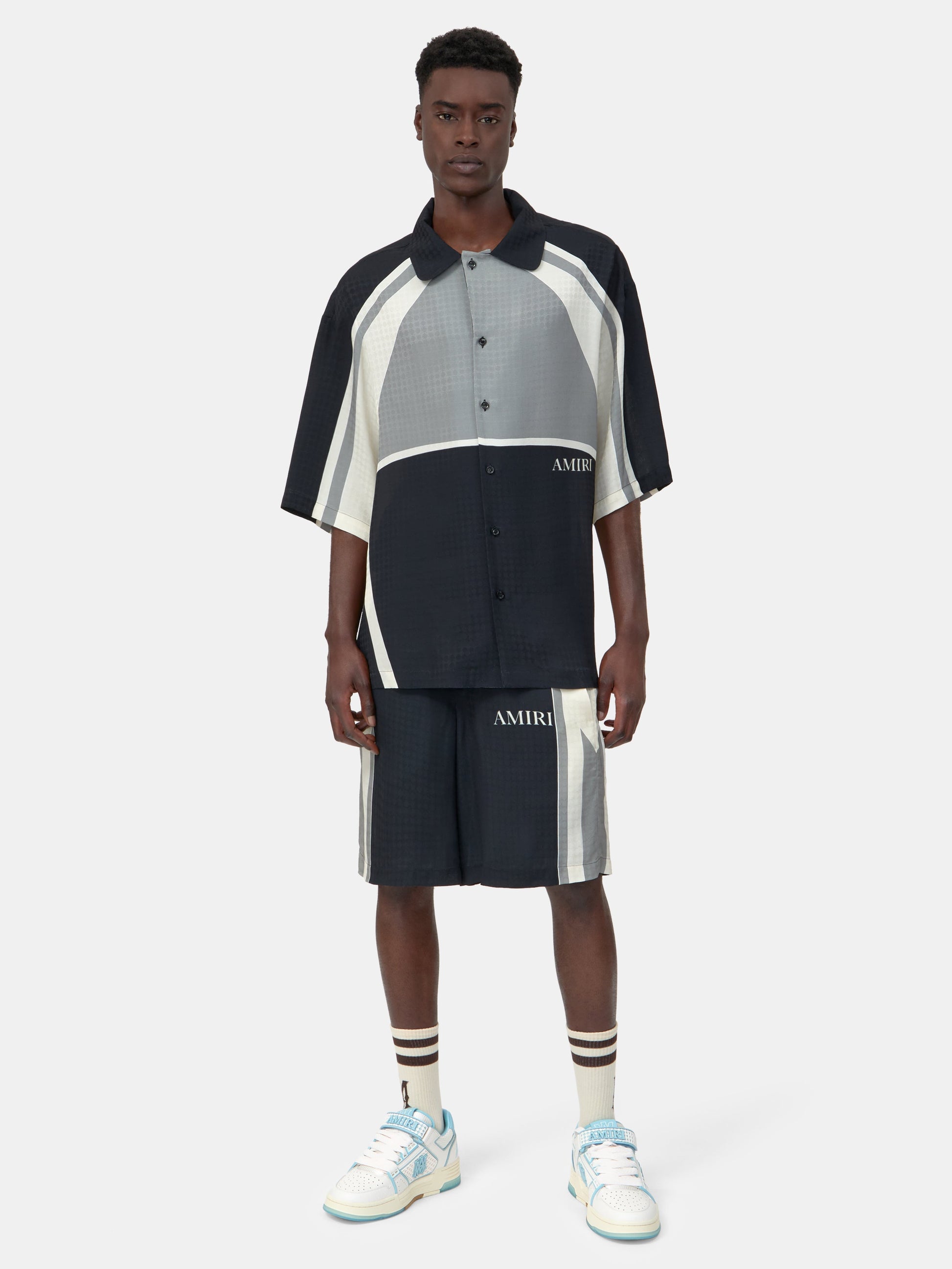 Ma Quad Panel Oversized Camp Shirt - Black | Amiri Featured