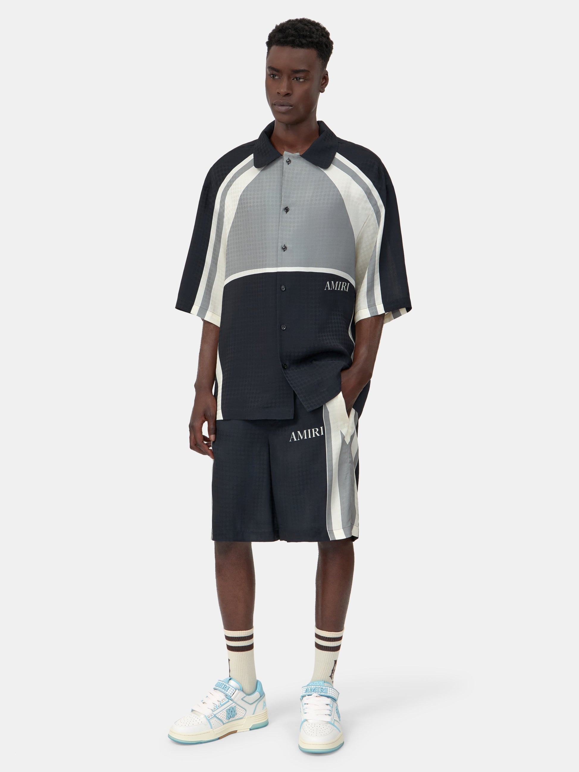 Ma Quad Panel Oversized Camp Shirt - Black | Amiri Featured