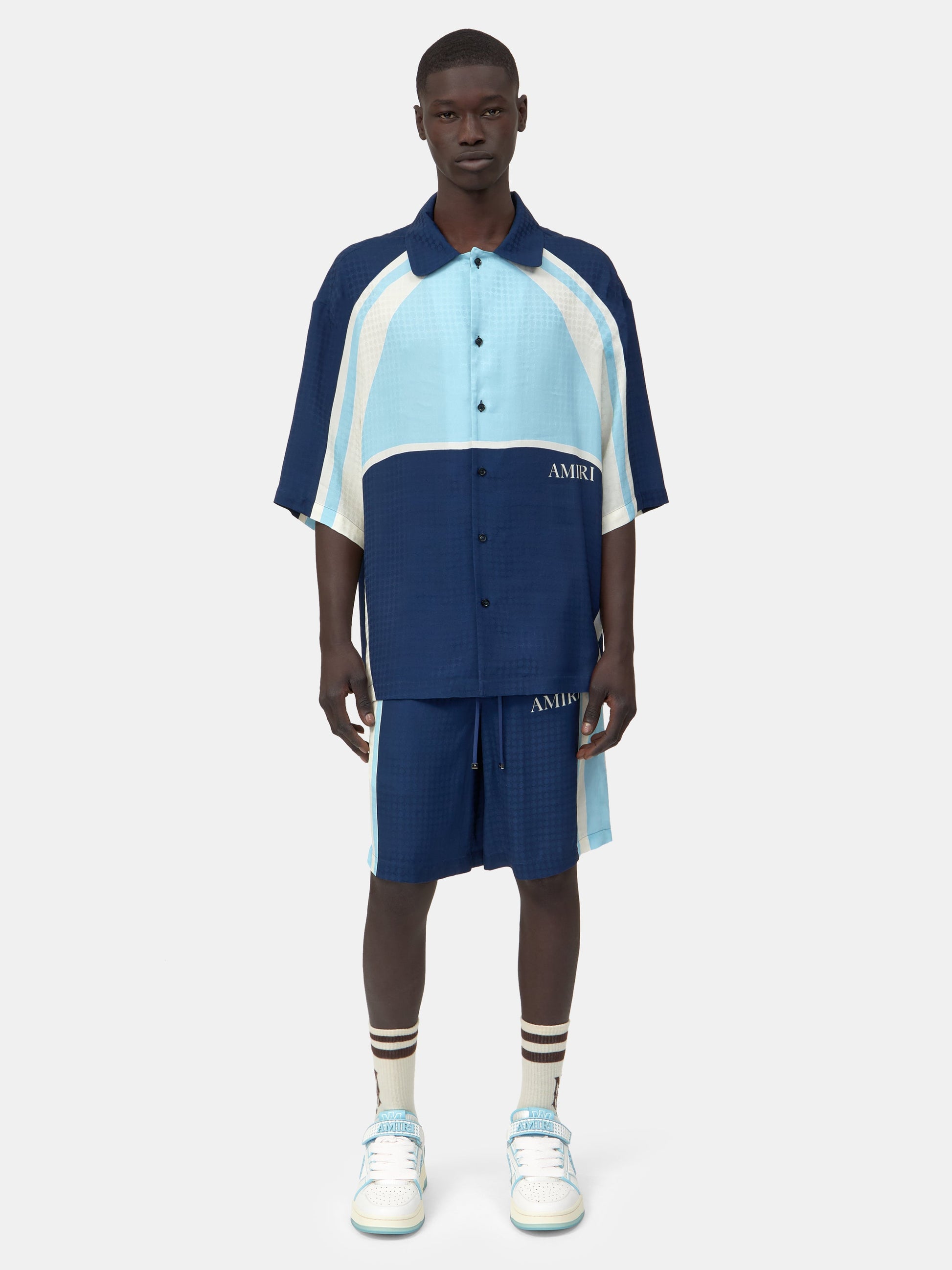 Ma Quad Panel Oversized Camp Shirt - Midnight Blue | Amiri Value
