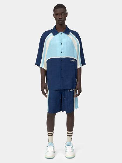 Ma Quad Panel Oversized Camp Shirt - Midnight Blue | Amiri Value