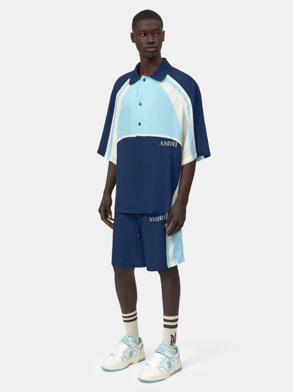 Ma Quad Panel Oversized Camp Shirt - Midnight Blue | Amiri Value