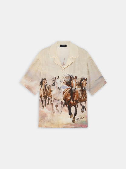 Horses Camp Shirt - Multi | Amiri Affordable