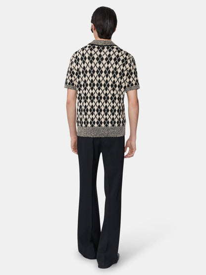Argyle Polo - Black | Amiri Great Deal