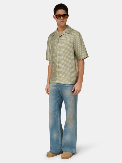 Polka Dot Camp Shirt - Green Tea | Amiri Online