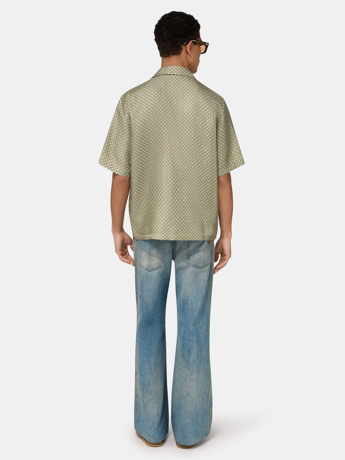 Polka Dot Camp Shirt - Green Tea | Amiri Online