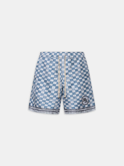 Ma Checkered Short - Steel | Amiri Budget Friendly