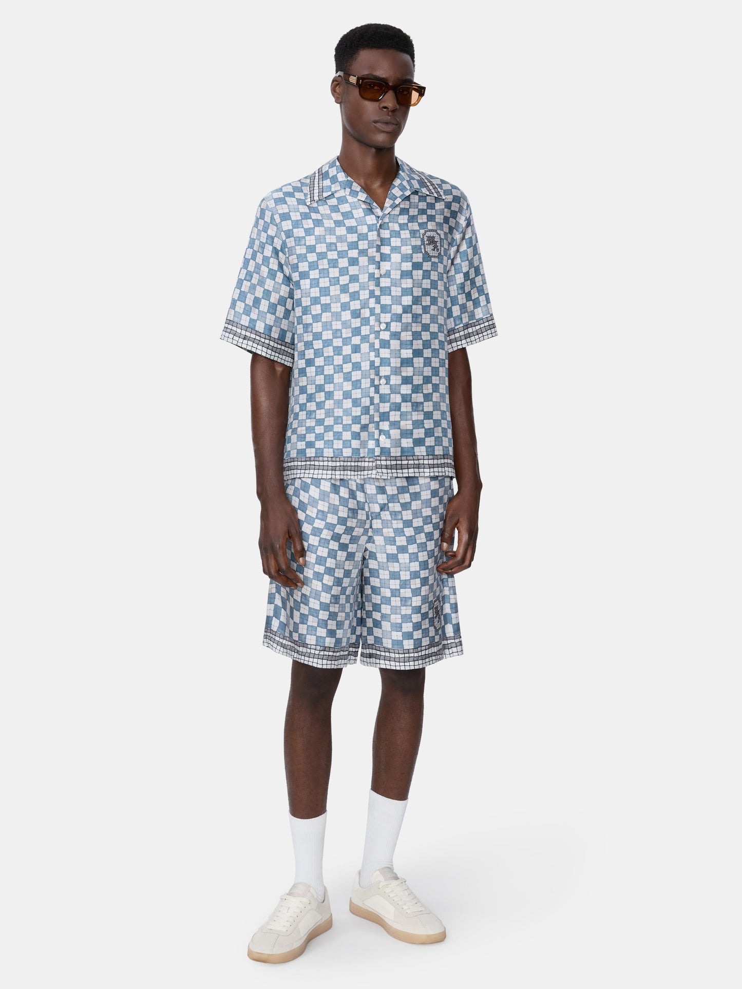 Ma Checkered Short - Steel | Amiri Budget Friendly
