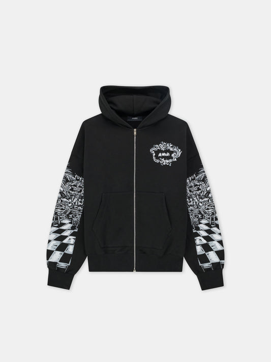 Chateau Sketch Zip Hoodie - Black | Amiri Best Seller