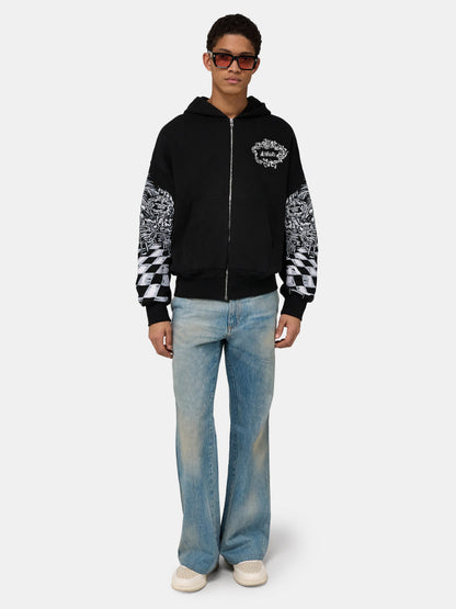 Chateau Sketch Zip Hoodie - Black | Amiri Best Seller