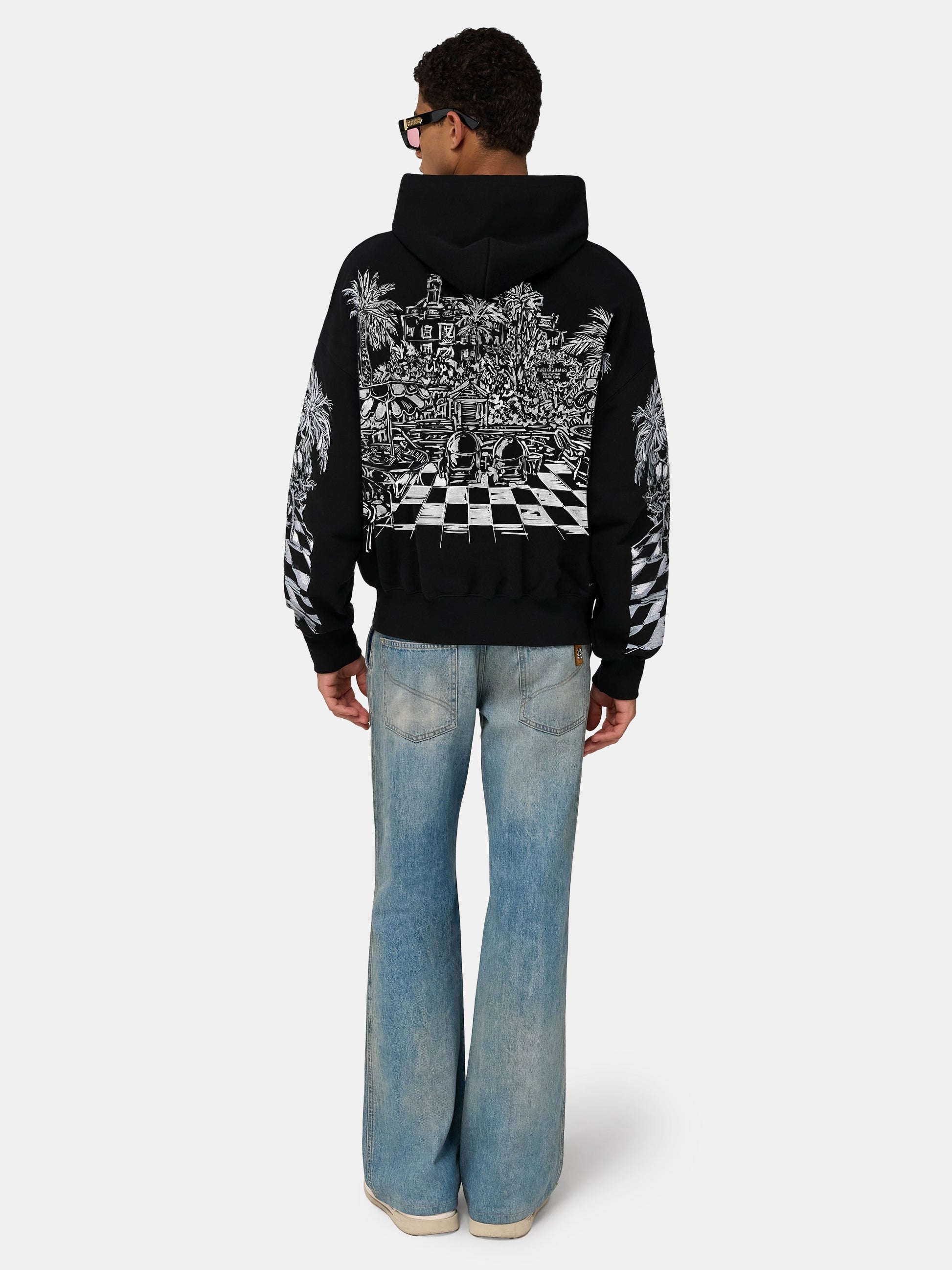 Chateau Sketch Zip Hoodie - Black | Amiri Best Seller
