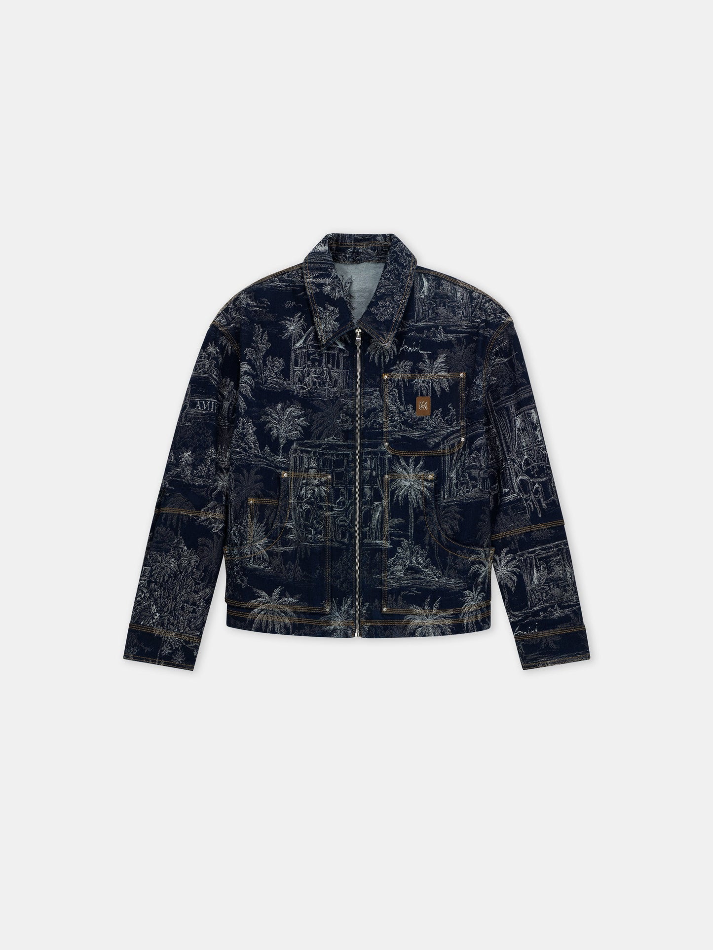 Chateau Palms Jacquard Jacket - Indigo | Amiri Value