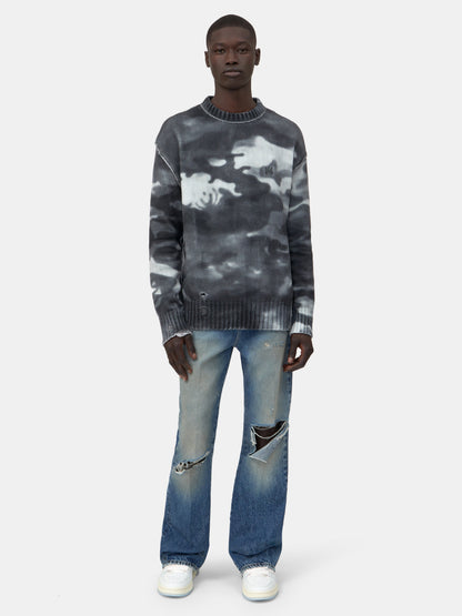 Camo Sweater - Grey | Amiri Popular Choice