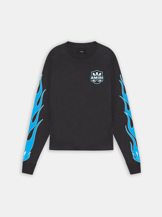 Amiri Eagle Flames Long Sleeve Tee - Black | Amiri Best Seller