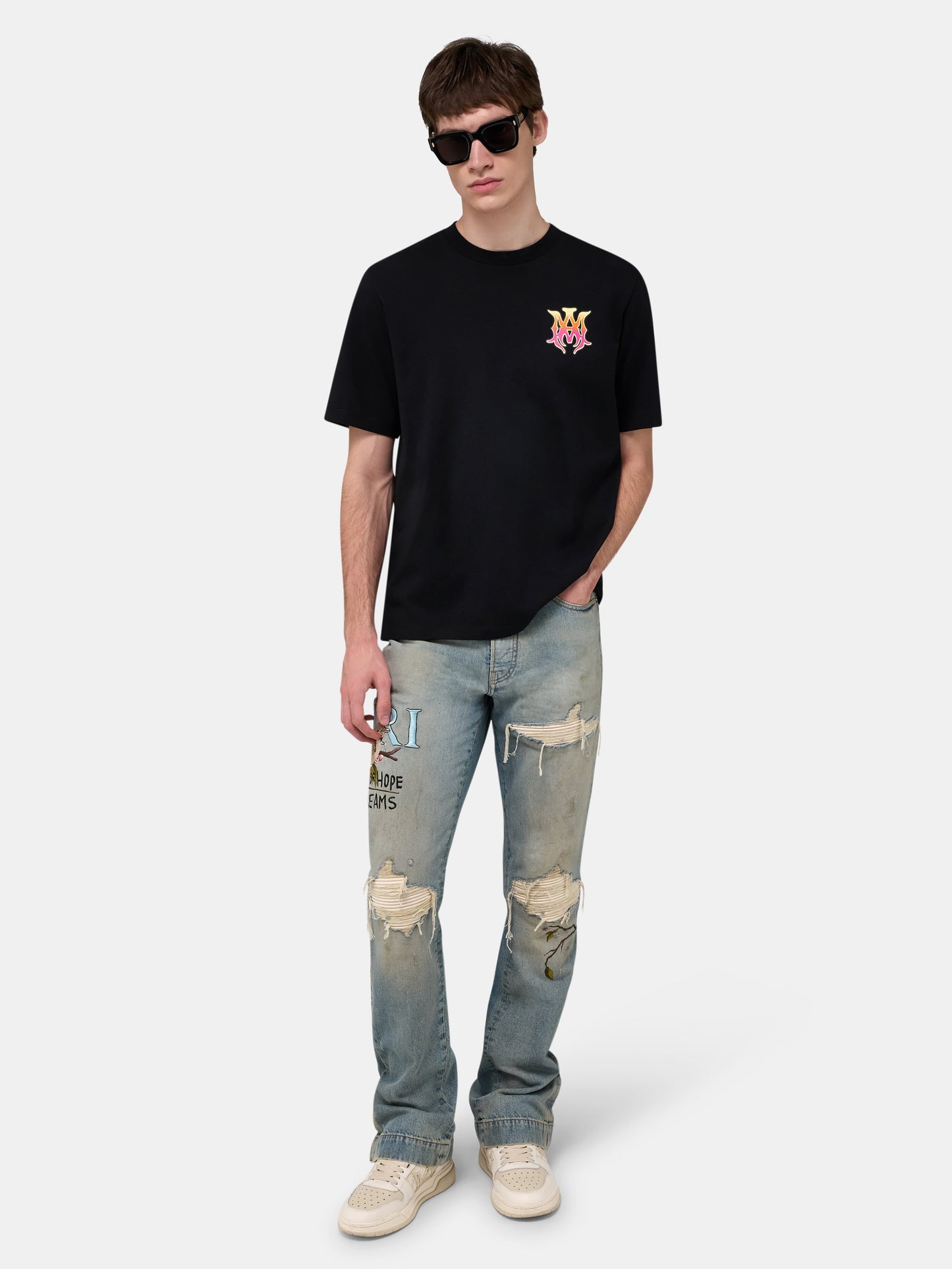 Chateau Mx1 Straight Flare - Aged Indigo | Amiri Value
