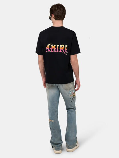 Chateau Mx1 Straight Flare - Aged Indigo | Amiri Value