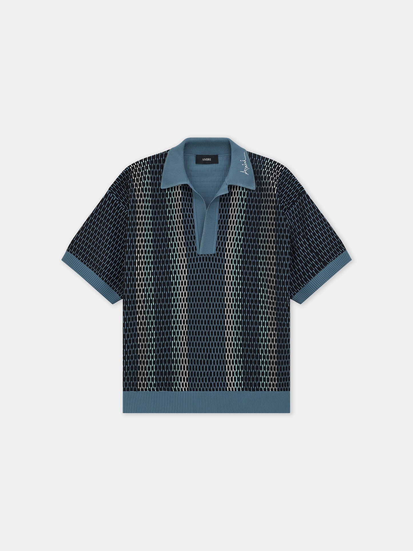 Striped Polo - Blue | Amiri Budget Friendly