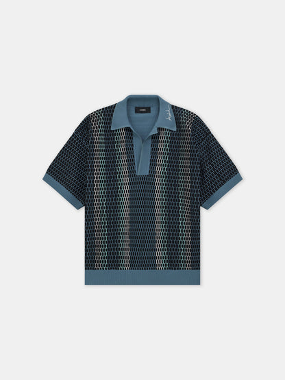 Striped Polo - Blue | Amiri Budget Friendly