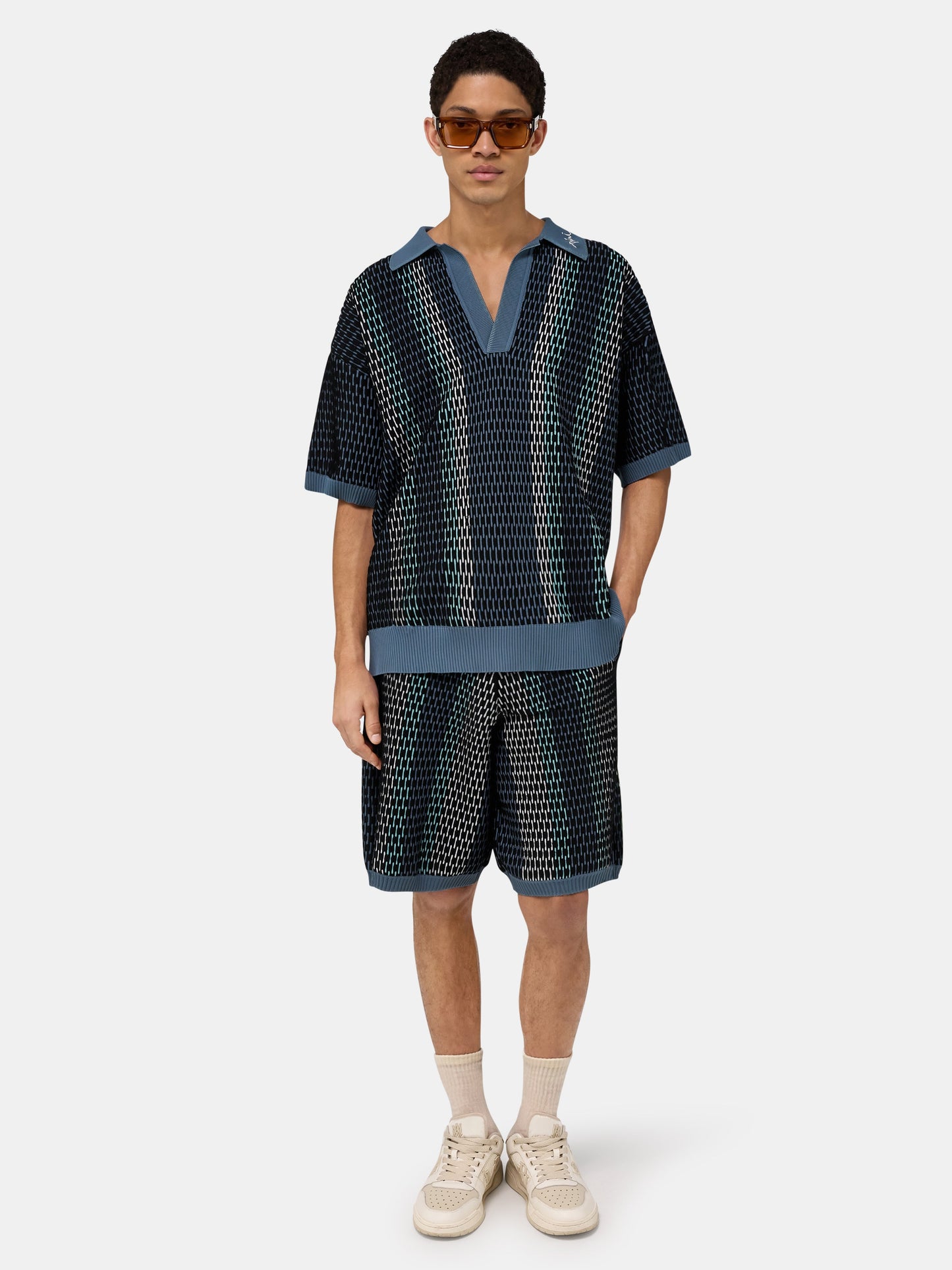 Striped Polo - Blue | Amiri Budget Friendly