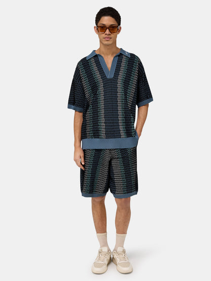 Striped Polo - Blue | Amiri Budget Friendly