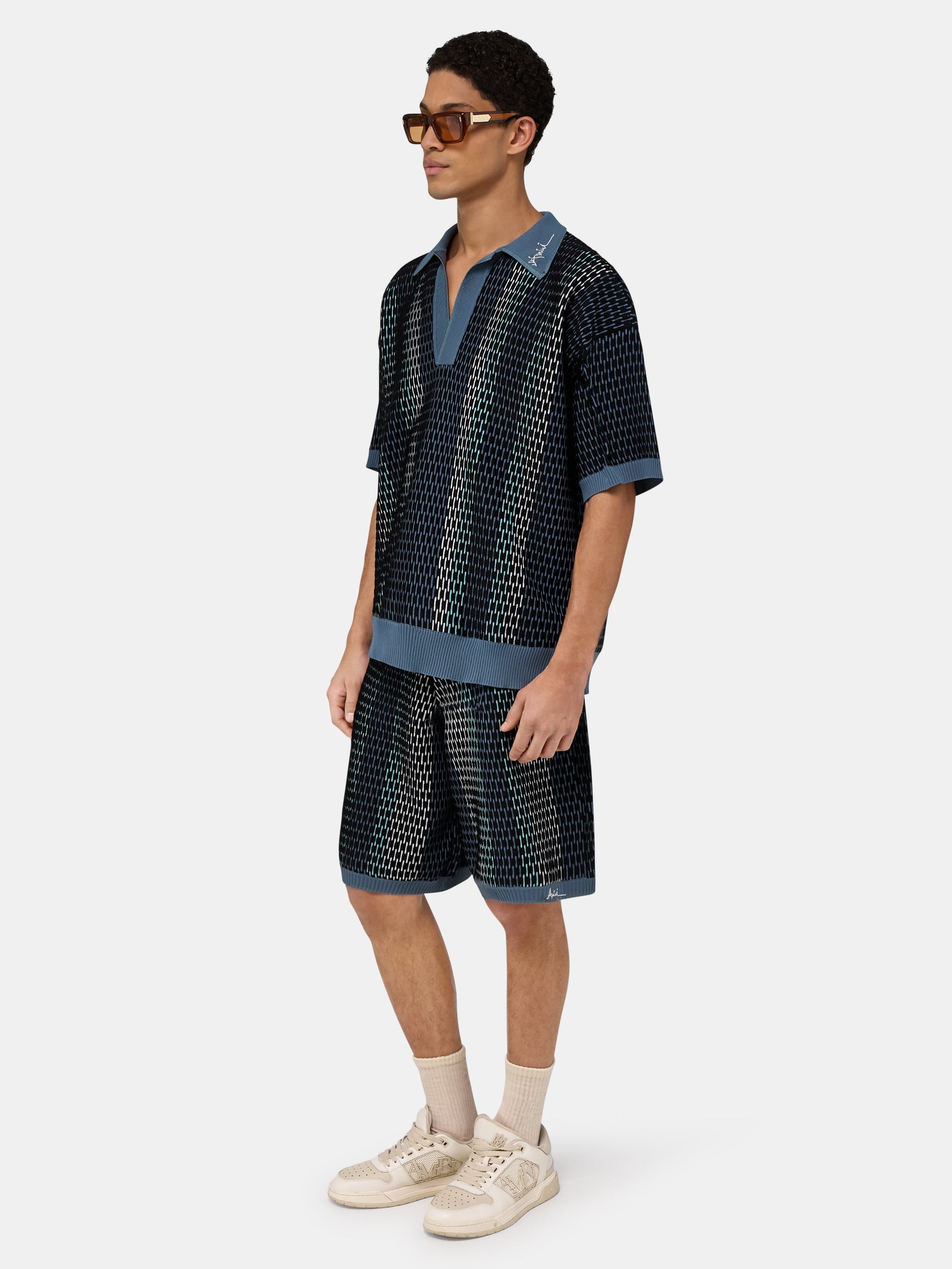 Striped Polo - Blue | Amiri Budget Friendly