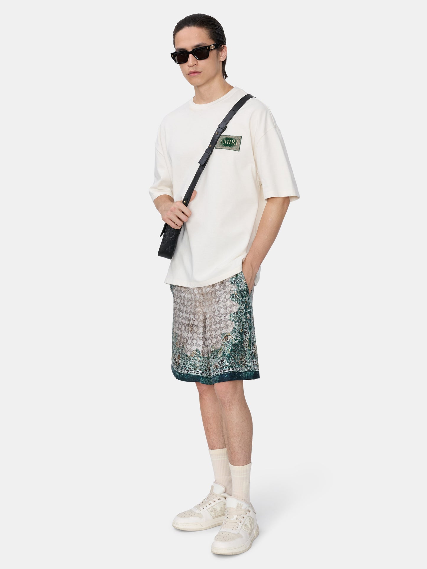 Bandana Oversized Tee - Ivory | Amiri Great Deal