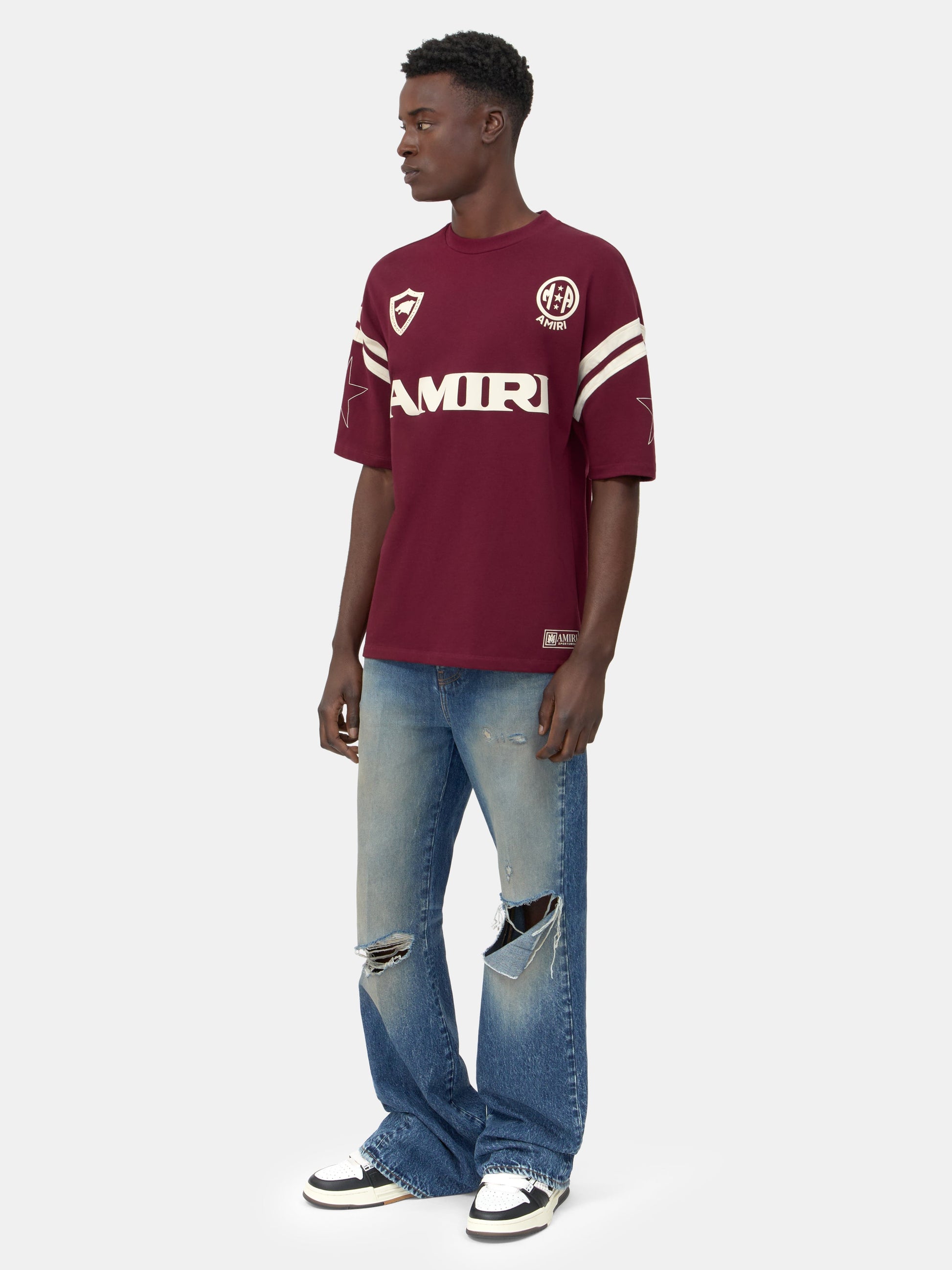 Amiri Sport Oversized Tee - Aged Port | Amiri Popular Choice