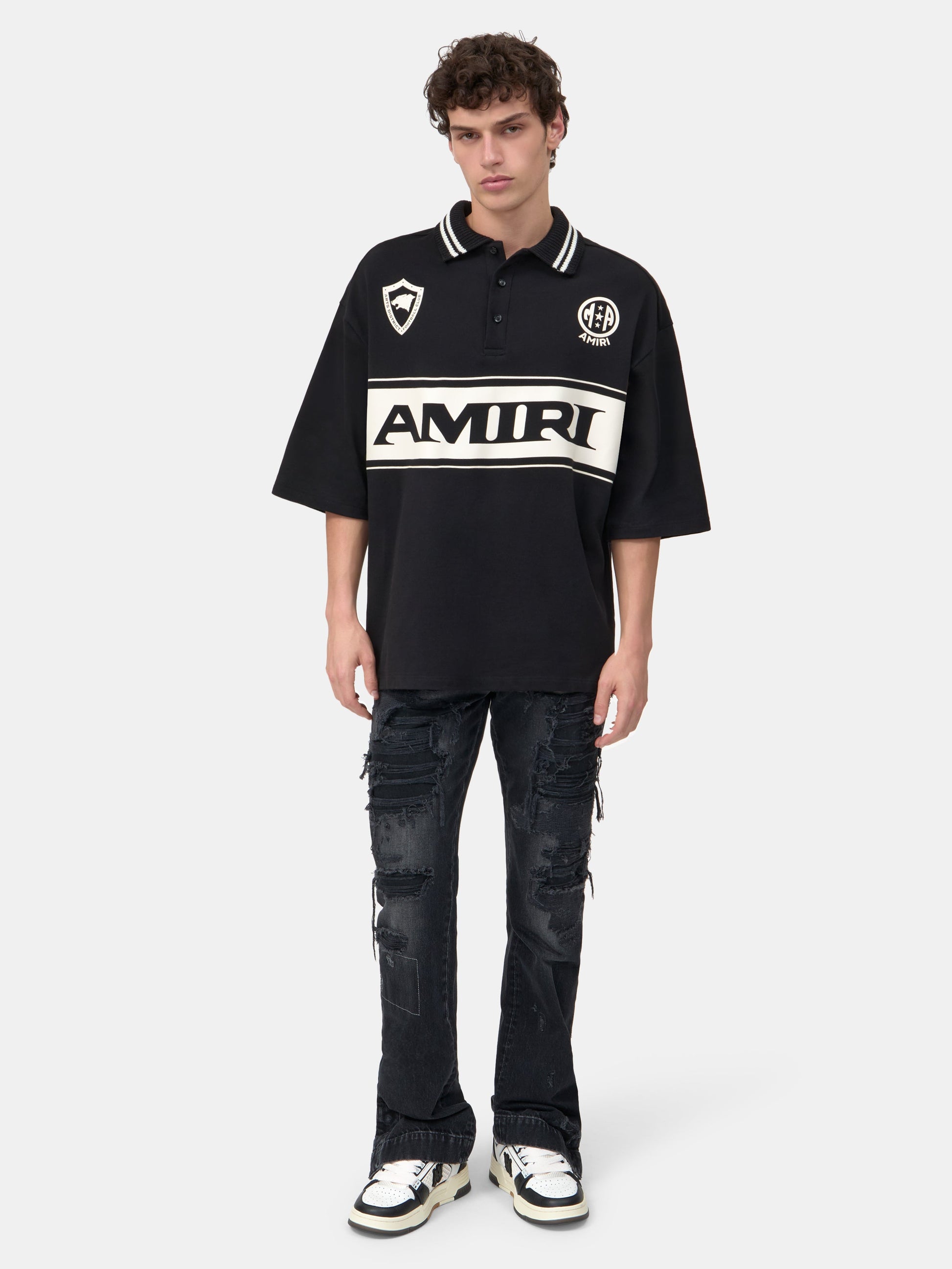 Amiri Sport Oversized Polo - Black | Amiri Sale