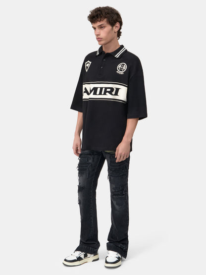 Amiri Sport Oversized Polo - Black | Amiri Sale