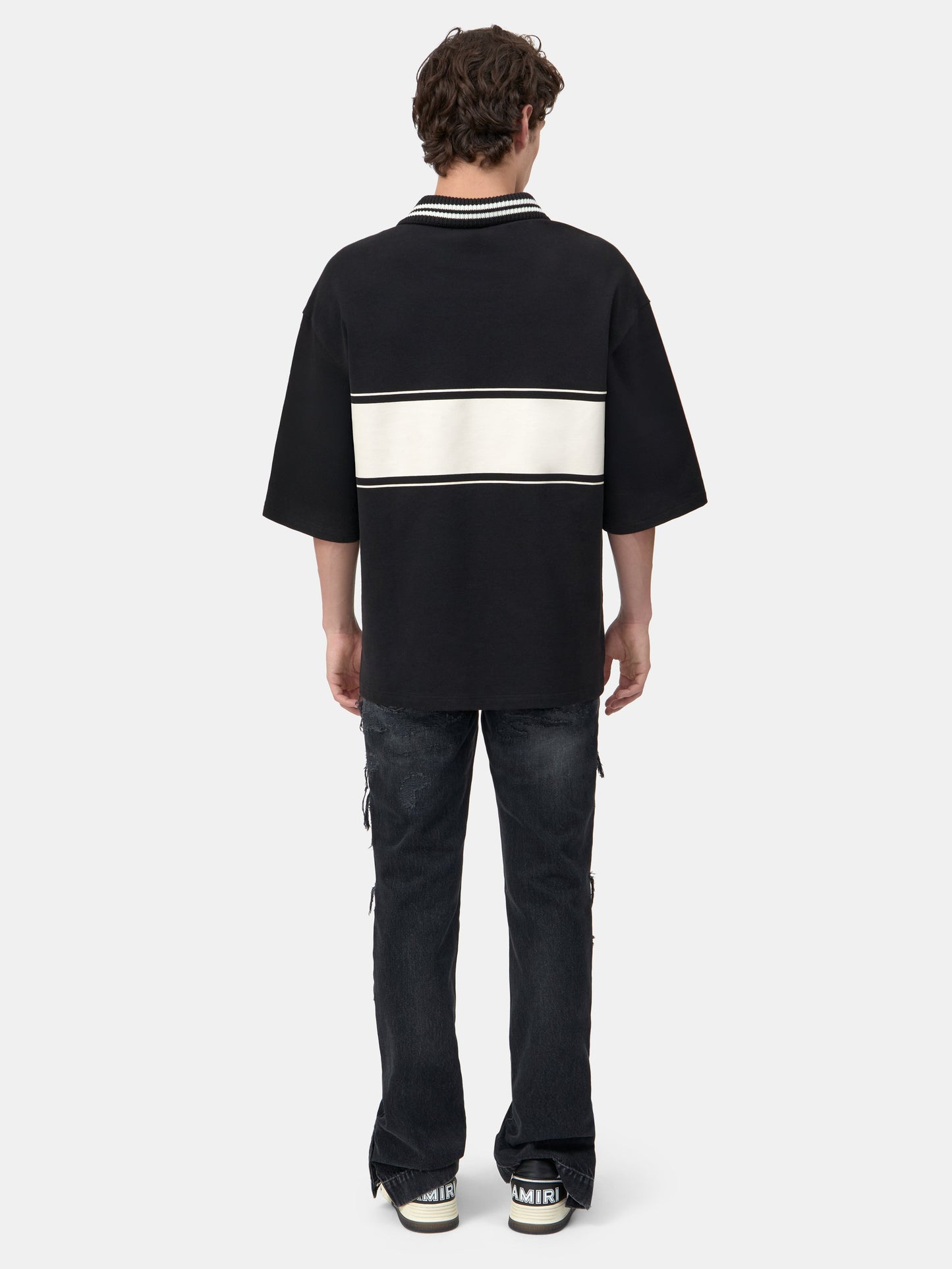 Amiri Sport Oversized Polo - Black | Amiri Sale