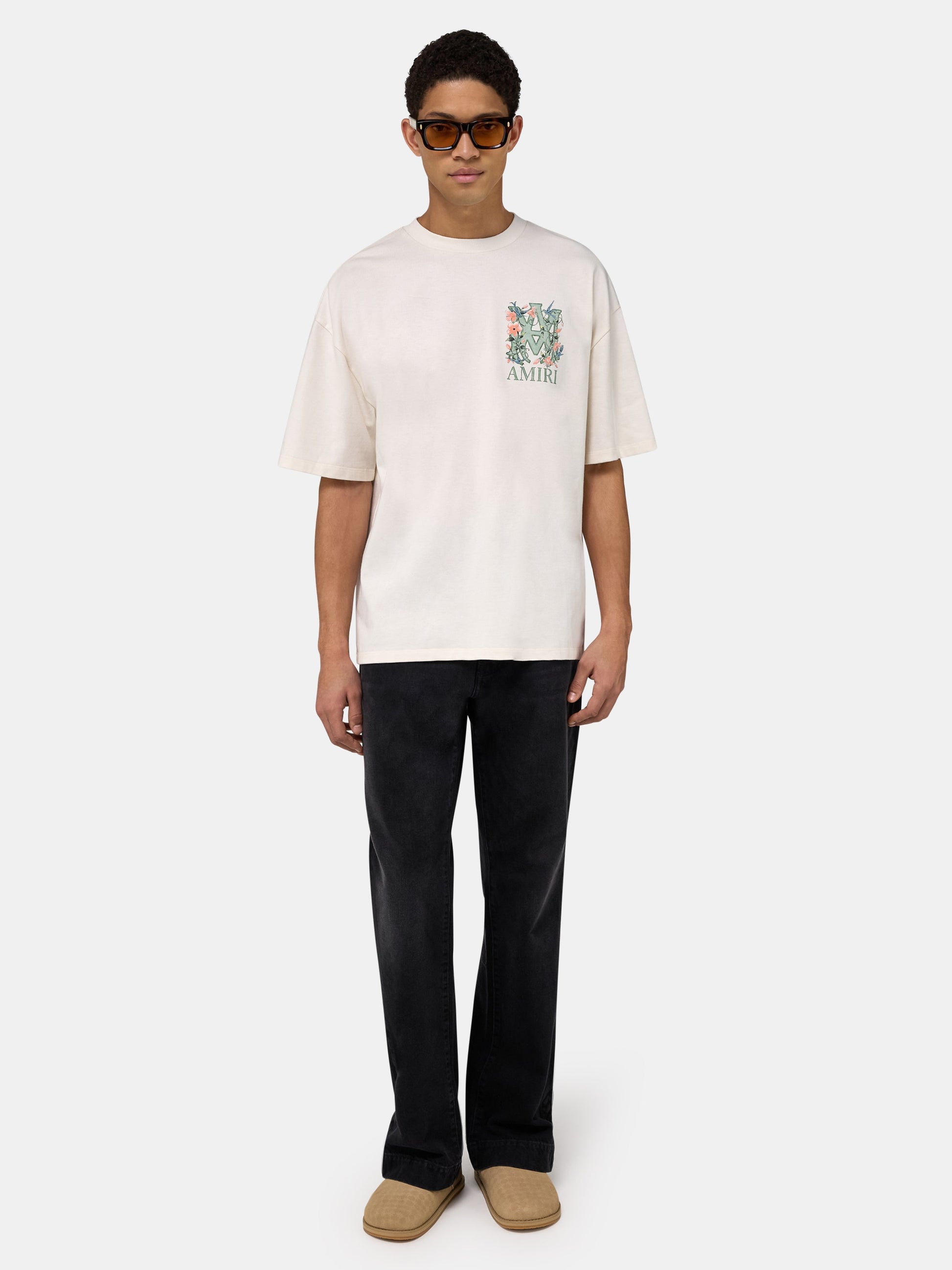 Ma Floral Oversized Tee - Ivory | Amiri Value