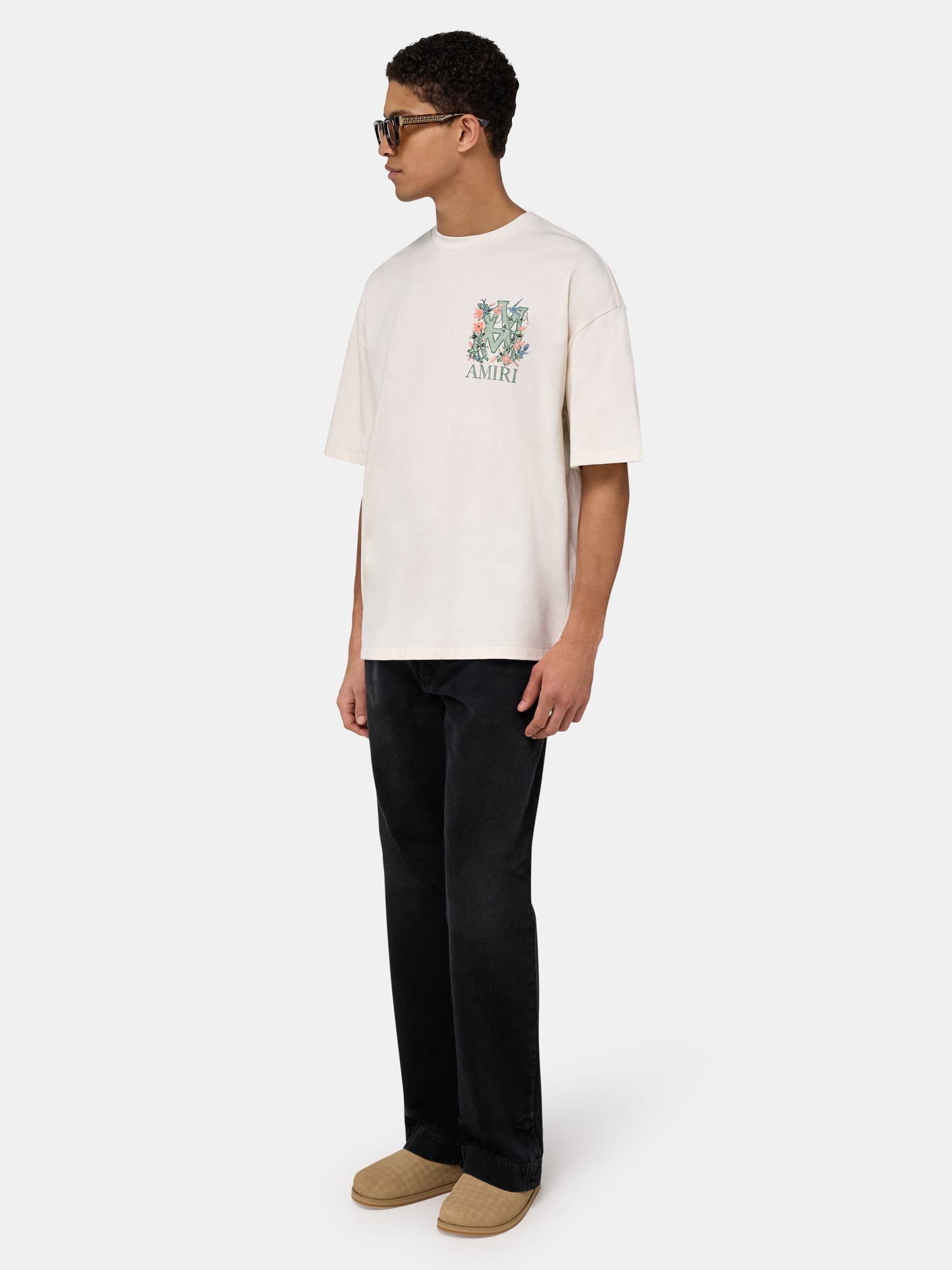 Ma Floral Oversized Tee - Ivory | Amiri Value