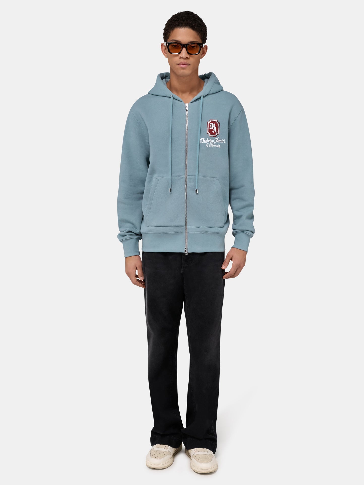 Ma Chateau Zip Hoodie - Steel | Amiri Affordable