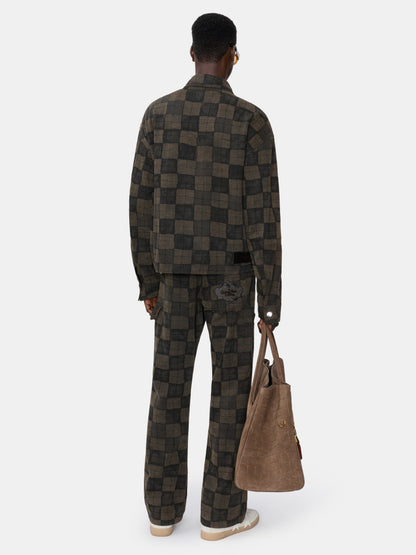 Chateau Crest Denim Jacket - Brown | Amiri Budget Friendly