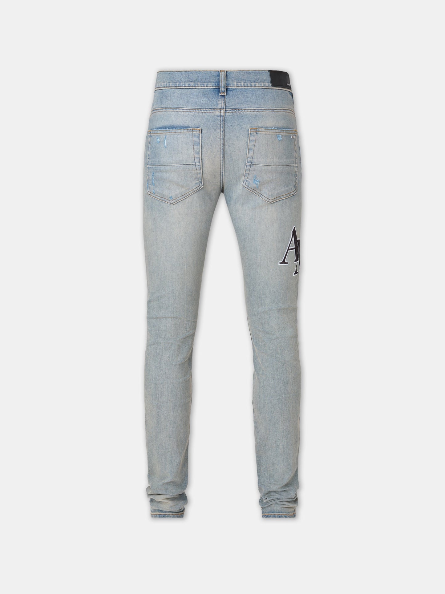 Staggered Embroidered Logo Jean - Antique Indigo | Amiri Best Seller