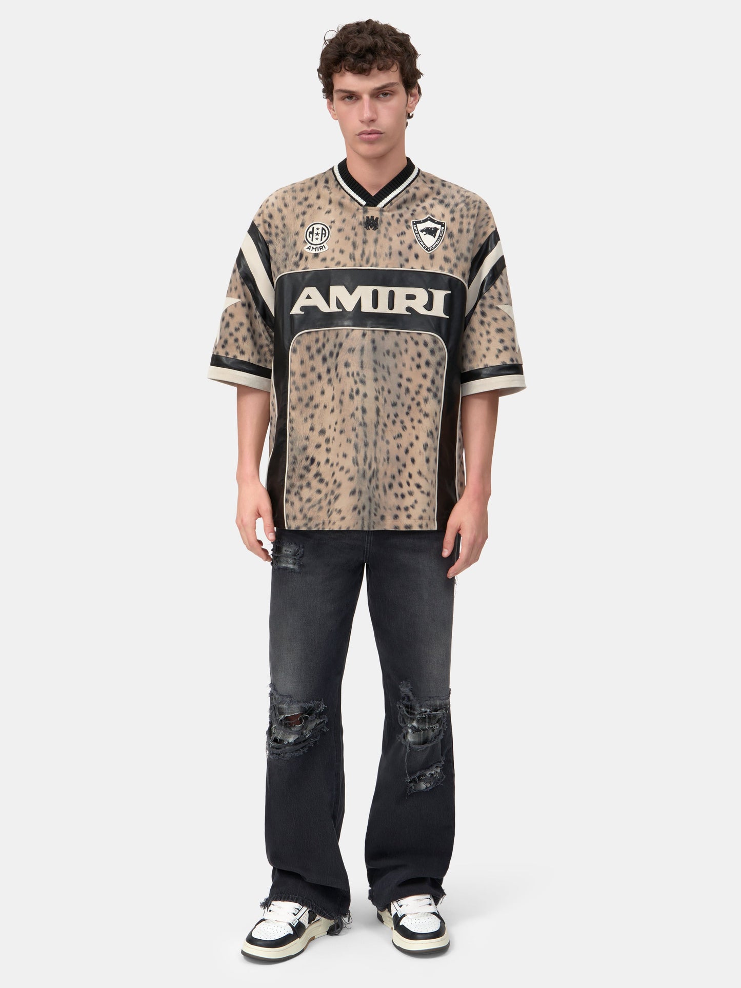 Amiri Sport Leather Jersey - Dark Brown | Amiri Special Offer